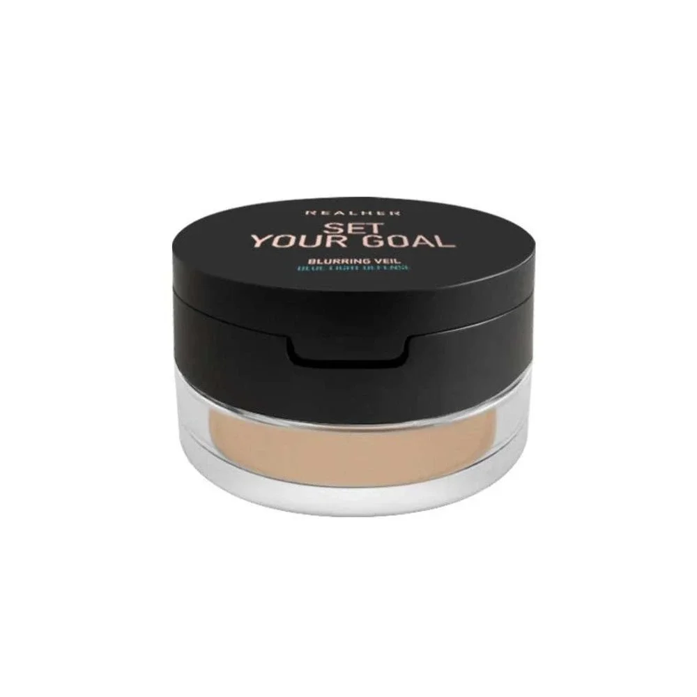RealHer Blurring Veil Set Your Goal Blue Light Defense Setting Powder NEW